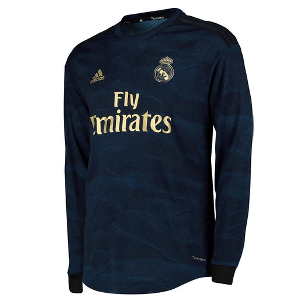 Real Madrid Trikot Auswarts ML 2019-20 Blau Fussballtrikots Günstig